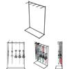 QLS Supporto per sci indipendente per 10 paia di organizer per sci, per garage, cantina, noleggio sci