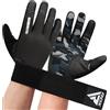 RDX Guanti Palestra Sollevamento Pesi Fitness, Touch Screen Dito Completo Gloves con Lunghi Polso Protezione Presa, Casa Gym Powerlifting Bodybuilding Ciclismo Calisthenics Allenamento, Uomo Donna