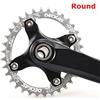 HemeraPhit Corona Singola per Mountain Bike in Alluminio, Diametro Bulloni 104 mm,Silver,38T