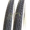 ECOVELO 2 Copertoni 24 x 1.75 (44-507) Per City Bike E Bambino | Pneumatici Stradali BiancoNeri In Gomma Bicicletta
