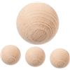 Gatuida Set 4 Bocce in Legno di Faggio Ø4,5 Cm per Ragazzo Ragazza, Palline Sportive da Gioco all'Aperto, Bocce Portatili per Prato, Gioco Ricreativo per Asilo e attività Outdoor