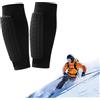 Jeeeun Skiing Shin Guards, Breathable Elastic Anti-Collision Shin Pads for Kids, Teens and Adults
