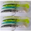 generico anguilline esche artificiali raglou gomma pesca traina spinning spigola mare luccio