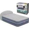 Bestway 671BD Materasso Matrimoniale Queen Tritech LoungeLux con testiera e Pompa CA Incorporata, 2.29 m x 1.52 m x 84 cm, Blu