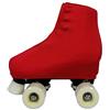 GISI Danza Copripattini in Lycra per Pattinaggio - 100% Made in Italy (S - Misura Pattini 34/36, Rosso)