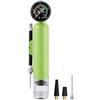 Sandyseptember Mini pompa ad aria portatile con manometro, per palline, versatile gonfiatore per sport all'aria aperta (verde)