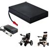 JCXYL EV Batteria per Sedia a rotelle elettrica da 24 V, 10 Ah, 12 Ah, 15 Ah, Batteria agli ioni di Litio Ricaricabile da 24 Volt per Motore da 50 W a 500 W,Anderson,24V 10Ah