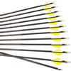 PHILOCS 6/12pc Lunghezza Personalizzata Frecce in Carbonio 300/350/400/500/600/700/800 Spine 2 Piume di Plastica Freccia per Bersagli Freccia da Caccia per Arco Ricurvo Arco Composto Tiro con L'Arco