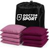 DOCTOR SPORT Dr Sport - Set originale Cornhole Bean Bag (8) - 4 sacchetti viola e 4 rosa - Cornhole qualità robusta - 400 g 15 x 15 cm