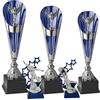 Hole Gadget | Set Premiazioni Personalizzate Calcio con Targhetta, Tris di 3 Trofei Grandi, Capocannoniere e Portiere Coppe Premio per Tornei e Manifestazioni Calcistiche cod.2