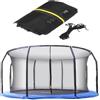 Xiao Ren Rete Di Ricambio Per Trampolino Rotondo, Ø 306 366 427cm, Sport Protezione Per Bordo Di Tappeto Elastico & Rete Di Sicurezza Con Cerniera Rete Rotonda Resistente A Raggi UV E Strappo