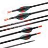 PHILOCS 12pcs Coda di Pavone Spirale di Piume Freccia di Tiro con L'Arco, ID 4,2 mm Spine 300 350 400 500 600 700 800 900 1000 1100 1300 1500 1800 per Caccia Pratica Tiro