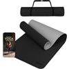 ALPIDEX Tappetino Yoga 190 x 61 x 0.6 cm | 190 x 90 x 0.6 cm E-Book Tappeto TPE Fitness Antiscivolo Aerobica Palestra Ginnastica Pilates Allenamento Casa, Salmon/Apricot, 190 x 90 x 0.6 cm