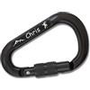 3Dglas Moschettone nero Stubai Pro [personalizzato] incisione sul moschettone regalo montagna Carabiner HMS made in Austria Tirolo moschettoni per regalo arrampicata