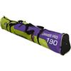 BRUBAKER Ski Borsa 'Carver PRO 2.0' Sacca da Ski Imbottita con Cerniera Giallo-Verde/Viola 190 cm