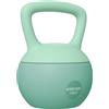 SPORTNOW Kettlebell da 10 kg in metallo riempito di sabbia con impugnatura antiscivolo per allenamento bodybuilding casa fitness verde