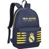 REAL MADRID, zaino per il tempo libero e la scuola, collezione ufficiale, Blu marino, 43 x 30 x 14 cm