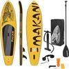 ECD Germany Stand Up Paddle Board Makani 320x80x15 cm Tavola da SUP Gonfiabile per Adulti e Bambini Max 120 kg Set Completo con Pagaia Pompa Zaino Cordino di Sicurezza e Kit Riparazione Colore Oliva