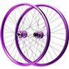 LPYDWZ Ruote for Mountain Bike Viola da 26/27,5/29 Pollici, Freno a Disco Lega di Alluminio Perno Passante Cerchione MTB da 142mm 32 Fori 2150g for 8-12 velocità(Thru AXLE 100 * 142mm,27.5 inch)