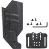 Peminkoo Fondina tattica leggera K.ydex per pistola G17 19 20 21 45/W.ather P.PQ/H.K P30 P2000 VP9 X300 Lights (Black)