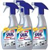 Smac Express Smac - Brilla Acciaio, Detergente Spray, Azione Anticalcare e Lucidante, con Barriera Protettiva, 520 ml x 4 Pezzi