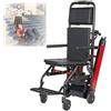 WOLWES Montascale Elettrico Portatile per Anziani e Disabili - Sedia A Rotelle Saliscale Elettrica con Assistenza alla Deambulazione