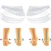 Skyfoot Inserti a cuneo regolabili a 3 strati per supinazione e correzione della pronazione, solette adesive mediali e laterali per tallone per gambe dell'arco, dolore al ginocchio, allineamento del
