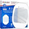 Healqu Medicazione in pellicola trasparente, 15x20 cm Confezione da 10 cerotti adesivi per bendaggio impermeabile per ferite, doccia post-chirurgica o scudo IV, benda per la cura post-tatuaggio di Healqu