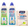 FEI FAN SET: LAVA TENDE 1, Detergente Specifico, Rimuove L'Ingiallimento 750ml + CURA TENDE 2, Additivo Ravvivante, Dona Consistenza e Protegge 750ml + SBIANCA TENDE, Additivo Liquido 80ml