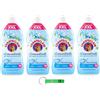 Beni Culinari 4 ammorbidenti concentrati Chanteclair, sale marino e fiore di loto, 90 lavaggi, 1800 ml + portachiavi Beni Culinari