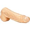 SAHOOSAFETY Dildo gigante da 39 cm con ventosa potente, dildo mostruoso in silicone, dildo animale, dildo anale, pene oversize, giocattolo sessuale for masturbazione SM, for donne e uomini(Schwarz)
