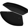 BELLIFFY Paragambe Laterale per Carrozzina, Ricambio Nero in ABS 1 Paio | Protezione Vento e Spruzzi, Finitura Liscia, 43x20x4,2cm, per Ruote Carrozzina in Uso Esterno