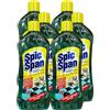 Generic Spic & Span Detergente Pavimenti e Parquet, Amico degli Animali Domestici, Igienizzante, Ipoallergico con Odor Neutralizer, Formato da 1lt (6 Unità)