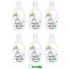 Beni Culinari 6 detergenti Puro Amore Bianco Latte Igiene - Detersivo liquido ideale per capi bianchi e colorati - 45 lavaggi 2025 ml + portachiavi Beni Culinari