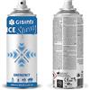 Gisinti Ghiaccio Spray bomboletta ghiaccio spray istantaneo Ghiaccio Sport Ideale per Sportivi Calcio Basket Futsal Volley, 400 ml Confezione 5 Pezzi, Trasparente