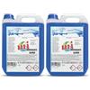 LUCCY Sgrassatore Concentrato 10 Litri - Cucine, motori, macchinari, pavimenti industriali, officine, ecc. - Sgrassatore Altamente Efficace