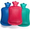 JIUJ Mini borse dell'acqua calda - Confezione da 3 - Colore casuale - Scaldabagno - 3 X 750 ml Borsa dell'acqua calda per alleviare il dolore caldo freddo impacco crampi, mal di schiena, dolore al collo
