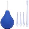 DPWELL Enema Bulb Siringa rettale Clean Silicone Douche Cleanse Kit per la Stitichezza, Pulizia del Colon con 5 Ugelli Staccabili Sottili per Uomini Donne (89ml)