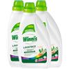 Winni's Naturel Detersivo Liquido per Lavatrice ai Fiori d'Arancio e Sandalo per Capi Colorati 25 Lavaggi Efficace anche a Basse Temperature Ipoallergenico - 3 Flaconi da 1125 ml