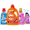 Sole Kit Bucato Perfetto: Sole Detersivo (41 lavaggi) + Vanish Oxi Hygiene Spray (725ml) + Vanish Oxi Gel Rosa (1.5 l) per colorati + Calgon Power Gel 4 in 1 (1.5 l) anticalcare per capi morbidi