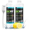 BiOHY Detergente multiuso (2 bottiglie da 1l) + Distributore | Detergente universale professionale delicato per la casa e l'auto | Completamente biodegradabile (Allzweckreiniger)