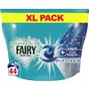 Fairy Platinum +Smacchiatore Non Bio Pods Lavaggio Capsule Liquide Pelli Sensibili 44 Lavaggi