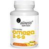 Aliness - Omega 3-6-9-270/225/50 mg - Corretto funzionamento del cuore e del cervello - Integratore alimentare - 1 capsula, due volte al giorno - 90 capsule