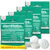 Denttabs Pastiglie per spazzolini da denti, 500 pezzi, menta con fluoruro, vegane, senza conservanti, in sacchetto originale compostabile senza plastica, l'alternativa completa al dentifricio