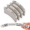 Aba Group Lima per unghie 180/240 a banana Slim Flamingo, set professionale usa e getta, prodotto in Europa, 100 pezzi