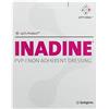 Glattol Inadine Wundkompresse, 9,5 x 9,5 cm, Nicht haftend, antimikrobiell, 10 pezzi