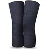 Udoarts cashmere Scaldaginocchia (1 coppia), onde grigie