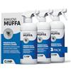 CAMP Rimuovi Muffa - Antimuffa per Muri Interni ed Esterni ad Azione Rapida, Spray Antimuffa Igienizzante Pronto all'Uso, Ideale per Rimuovere Muffe, Muschi e Funghi - Prodotti Pulizia Casa, 3x750 ml