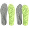 Generico solette padel - Soletta ortopedica unisex in memory foam, supporto plantare, traspirante e antibatterica (2 paia, 45-46)