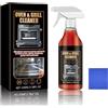 Generisch Oven Cleaner Spray, set detergente per forno e barbecue, extra forte, detergente per forno e barbecue, spray per cappe, barbecue a gas, acciaio inox, cucina (3 pezzi)